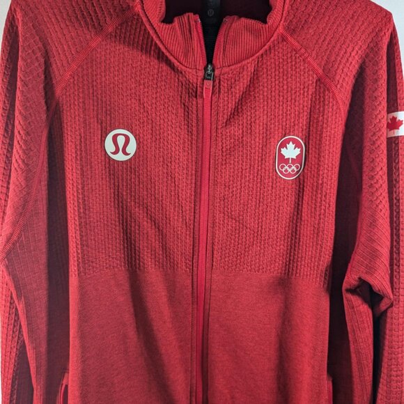 Rare Team Canada LuluLemon Olympics zip up sweater‎ Size Large Historic - Picture 4 of 15